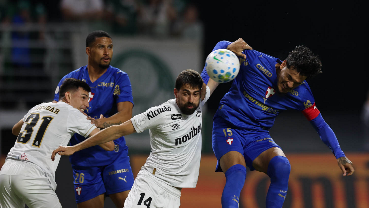 Jogo entre Palmeiras e Santos