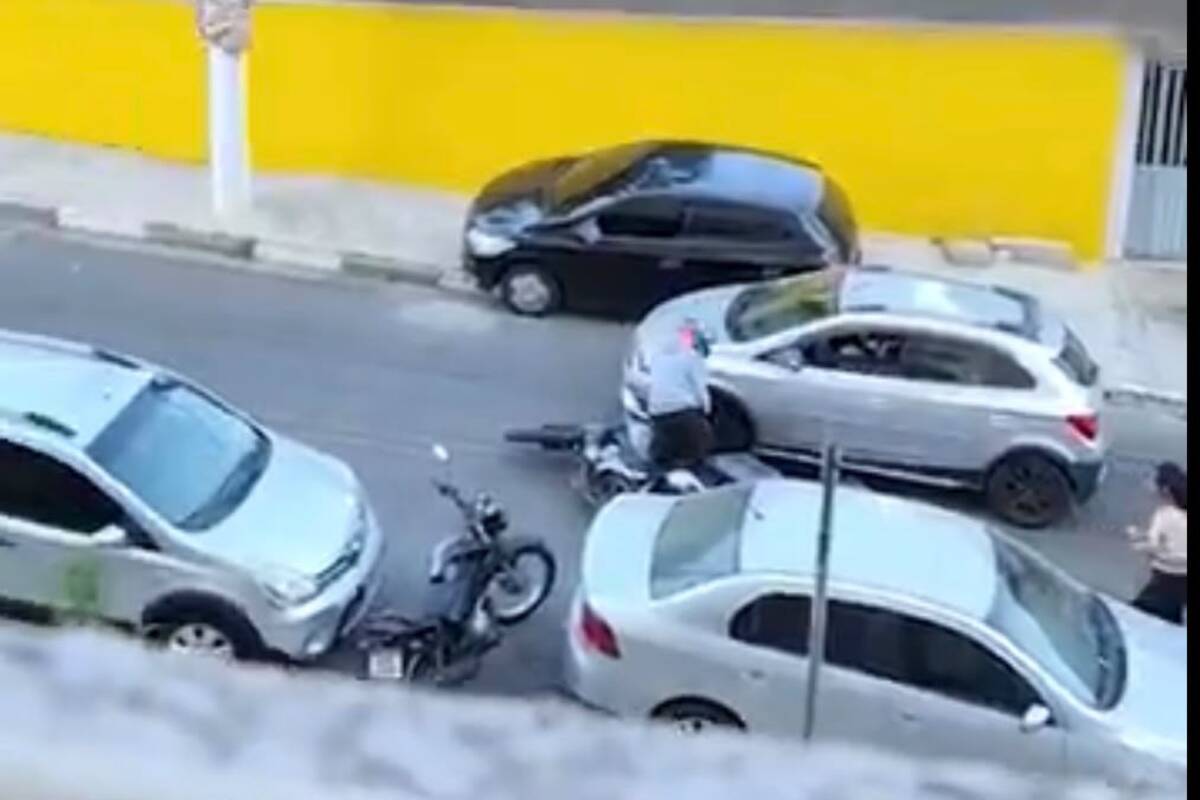 Assaltante tentou escapar, mas foi atingido