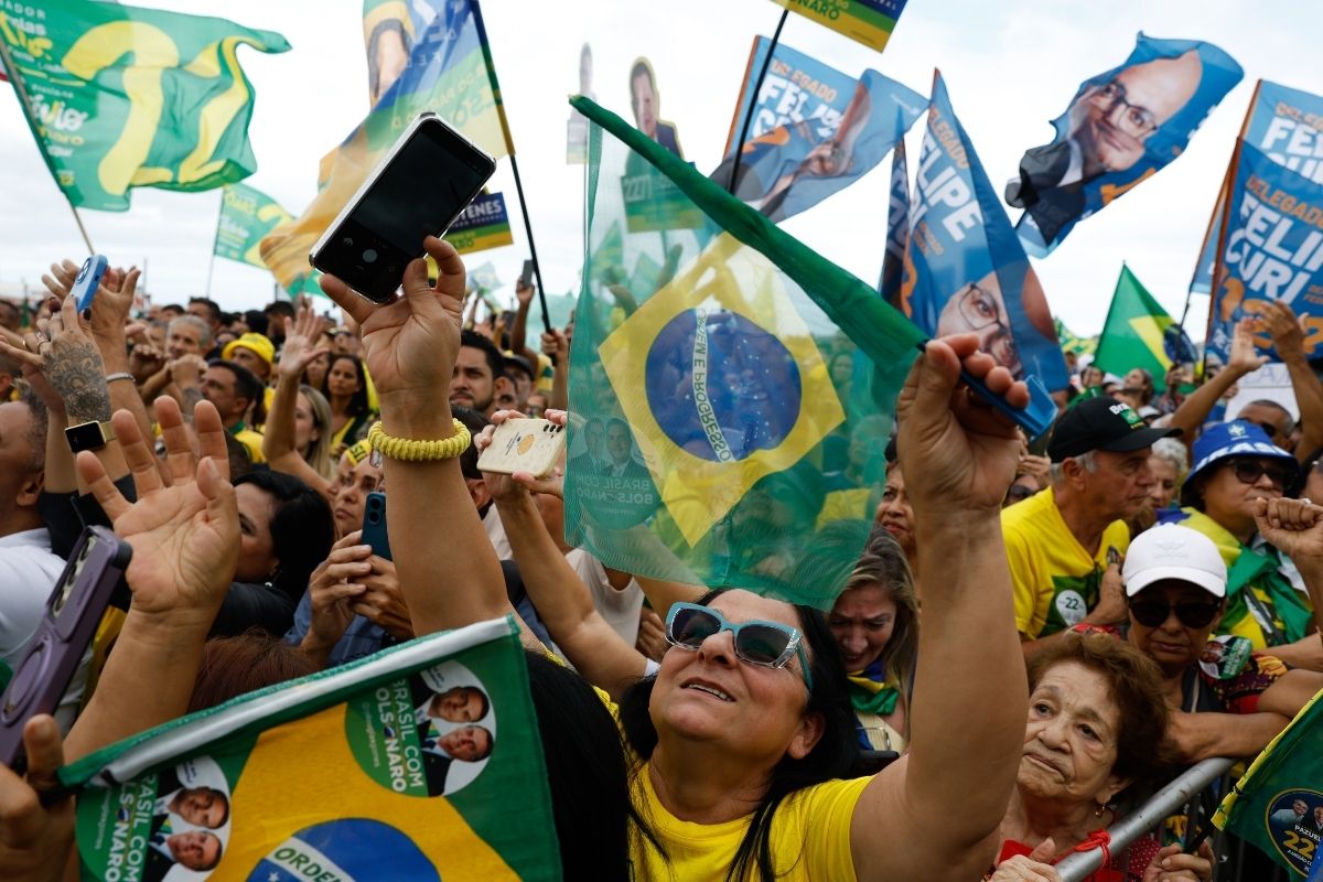 Comício Flávio Bolsonaro