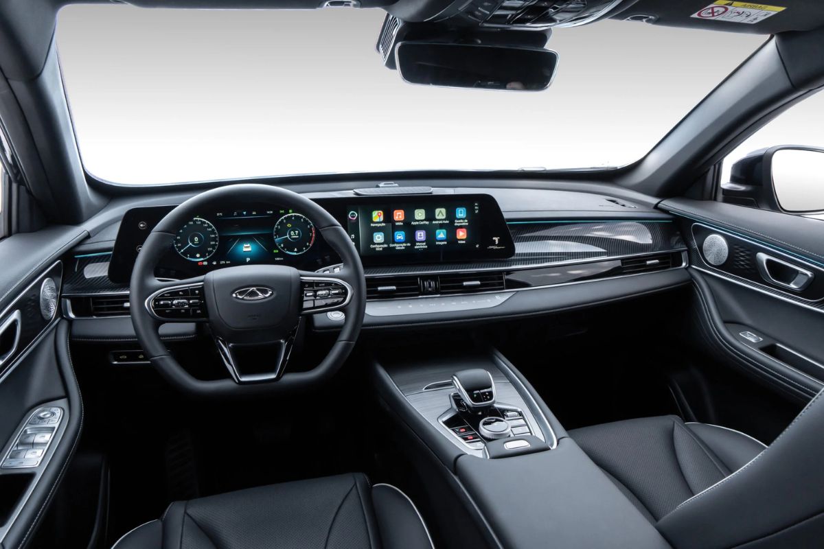 Interior do Caoa Chery Tiggo 7