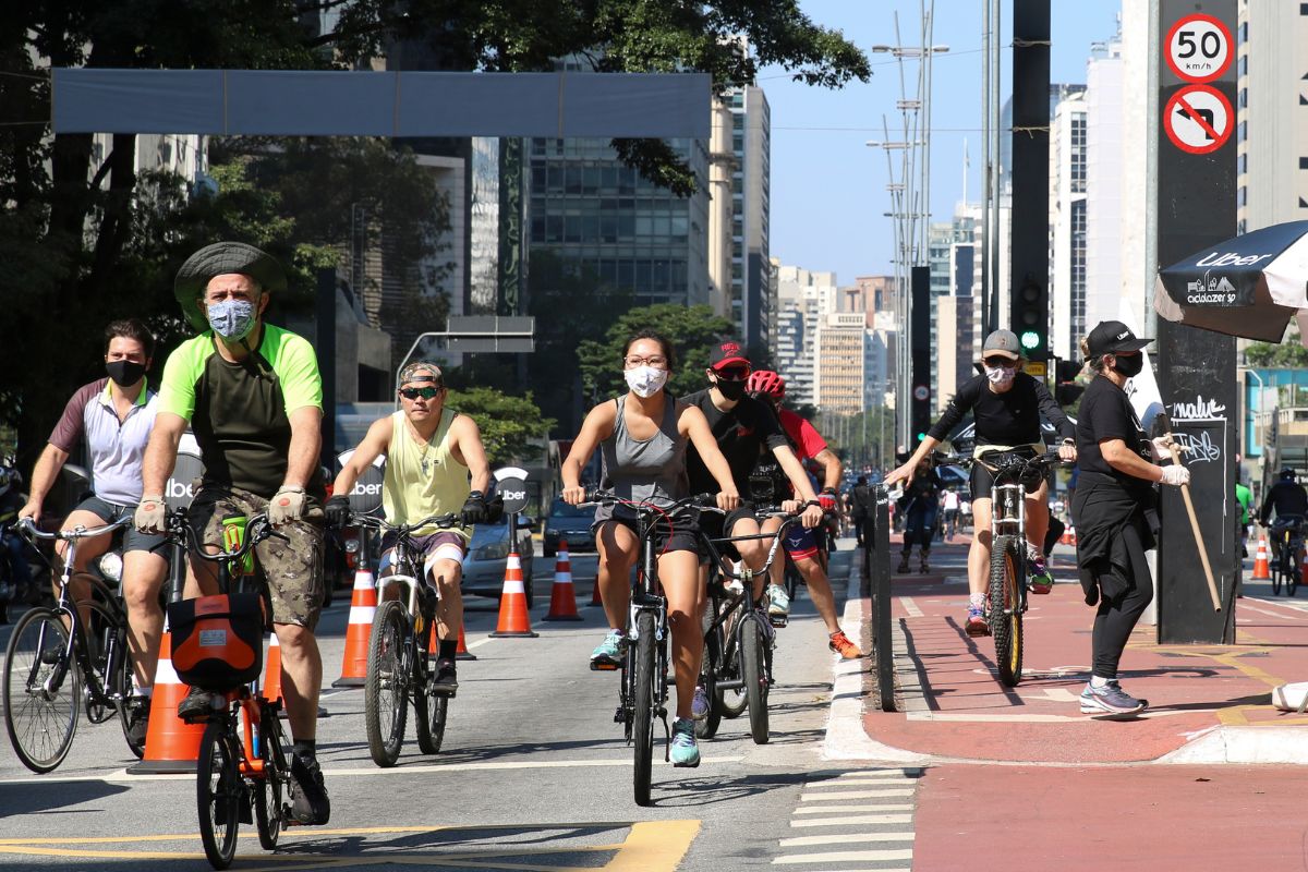 A quantidade de ciclistas aumenta todos os anos em São Paulo