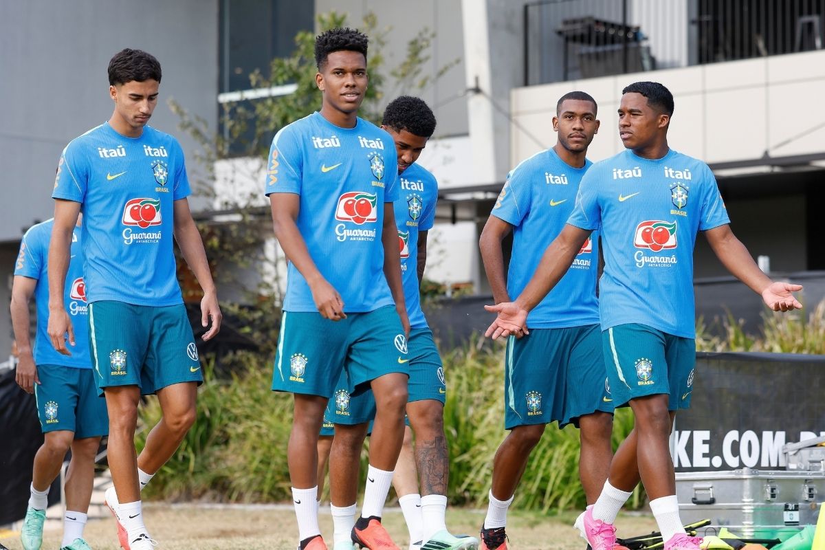 Treino da Seleção Brasileira em Brisbane