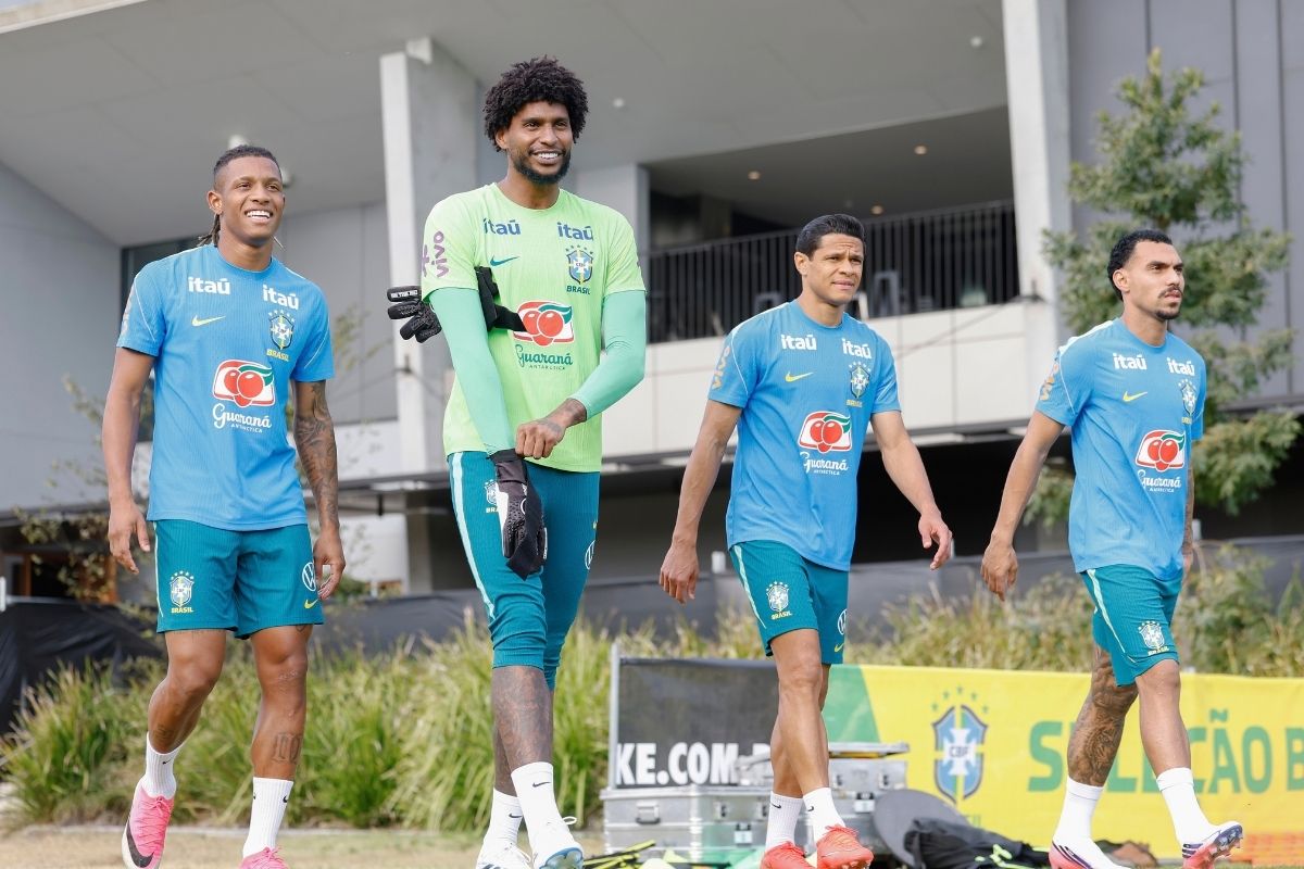 Treino da Seleção Brasileira em Brisbane