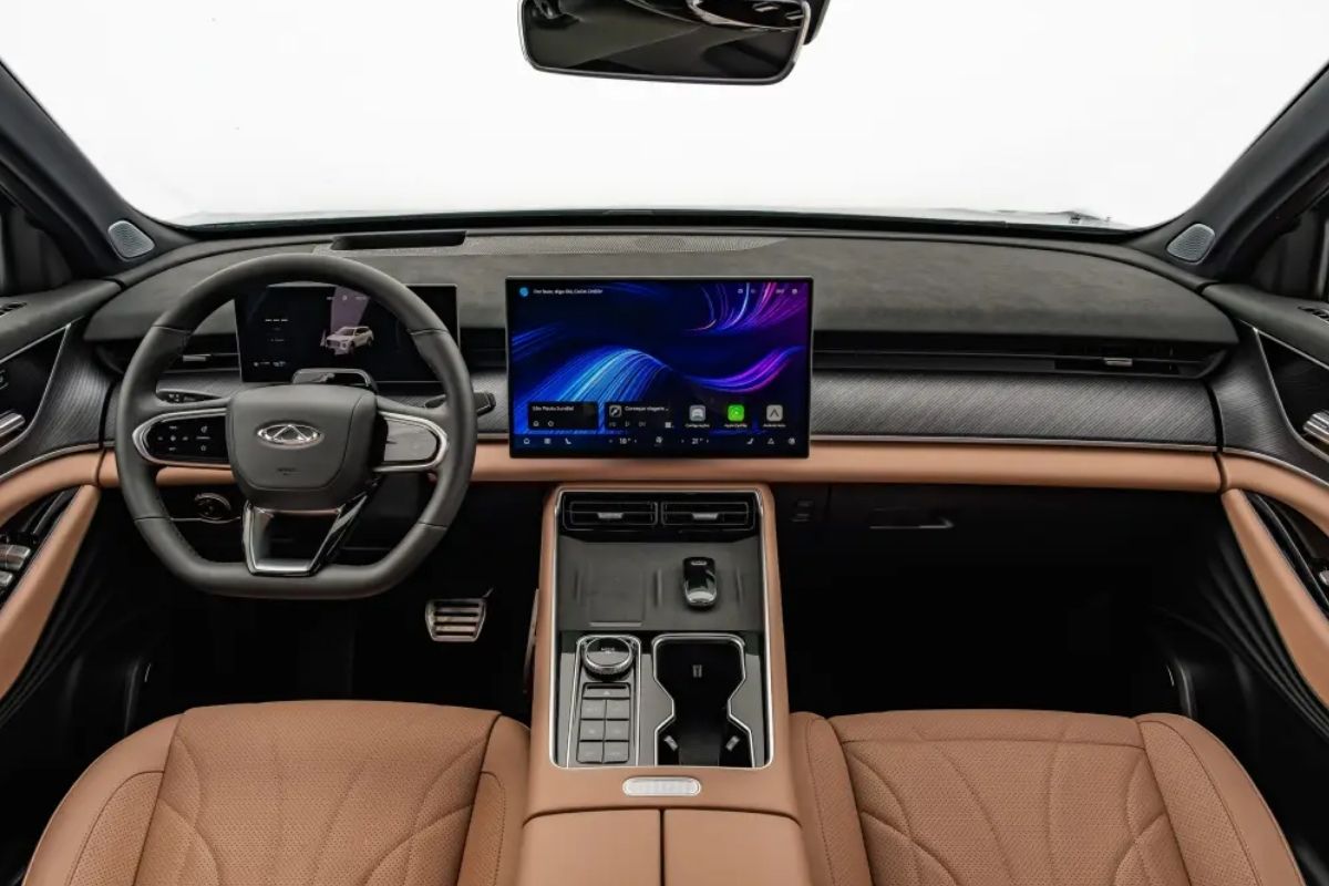 Interior do Caoa Chery Tiggo 9