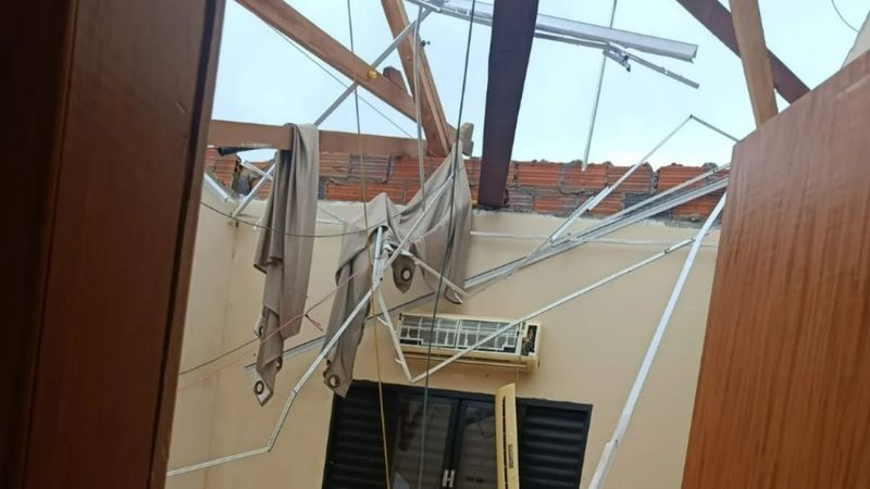 Estragos causados pela chuva em SP (Foto: Reprodução)