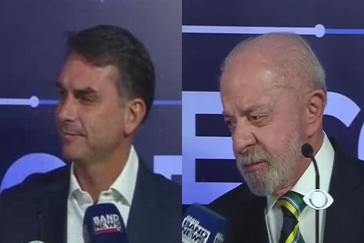 Flávio e Lula se confrontam pela primeira vez