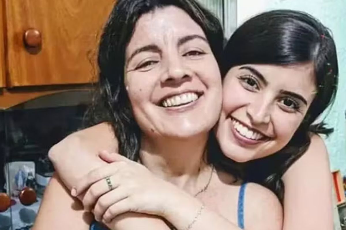 Tabata e mãe Reni