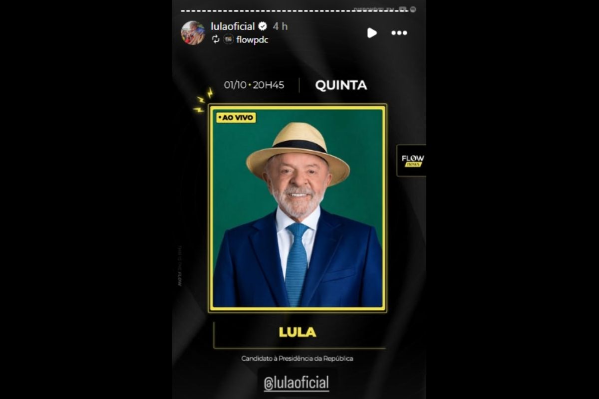 Anúncio feito nas redes sociais