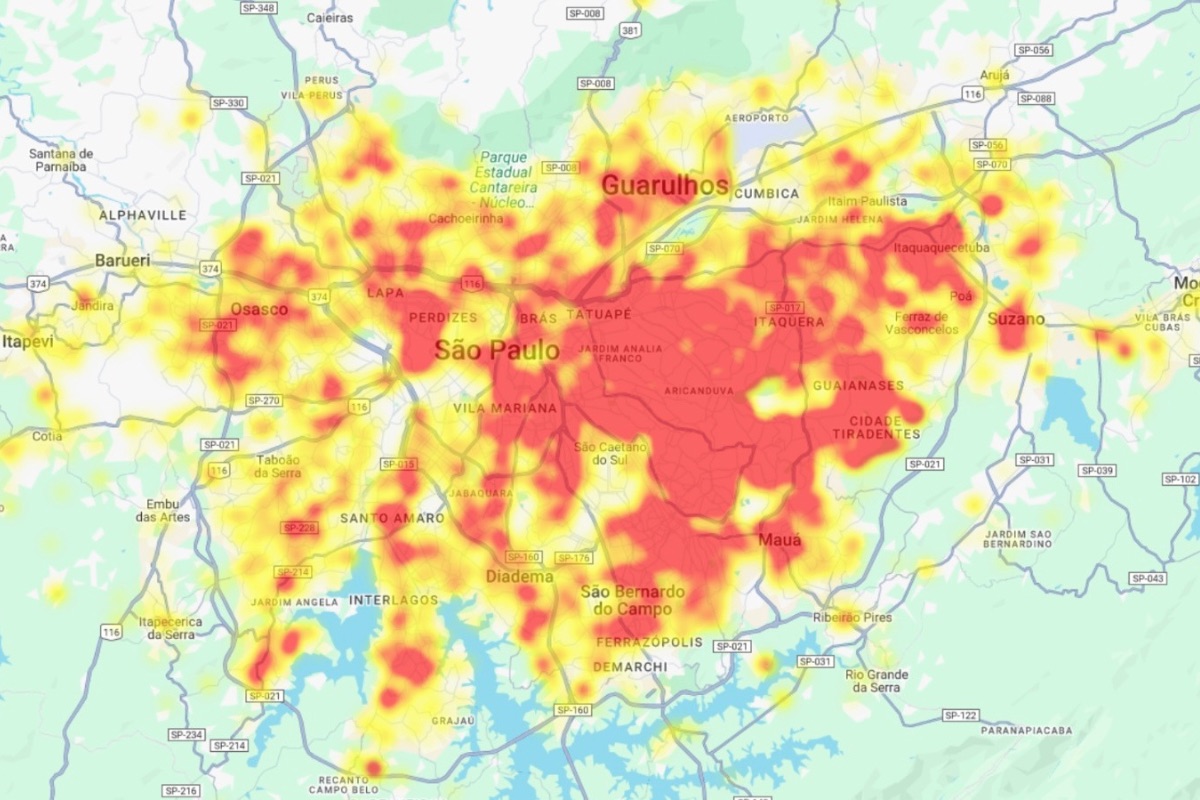 Mapa registrado por IA